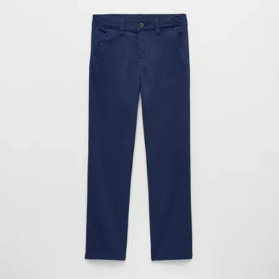 Thereabouts Little & Big Kid Boys Straight Regular Fit Flat Front Pant In Blue