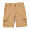Thereabouts Little & Big Kid Boys Stretch Fabric Adjustable Waist Cargo Short In Sand