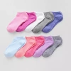 Thereabouts Little & Big Kid Girls 10 Pair Low Cut Socks In Gray