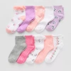 Thereabouts Little & Big Kid Girls 10 Pair Low Cut Socks In Pink