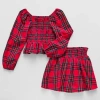 Thereabouts Little & Big Kid Girls 2-pc. Skirt Set In Red