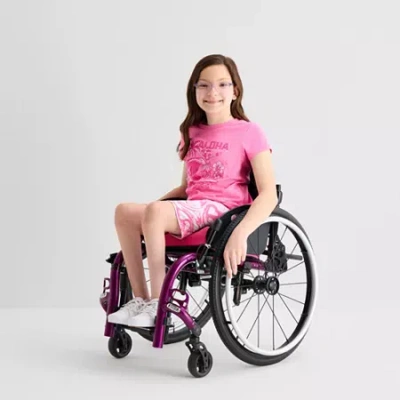 Thereabouts Little & Big Kid Girls 6" Adaptive Easy-on + Easy-off Seated Wear 2-pc. Bike Short In Pink