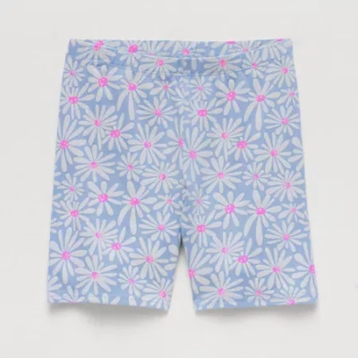 Thereabouts Little & Big Kid Girls 6" Bike Short In Blue