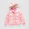 Thereabouts Little & Big Kid Girls Adaptive Water Resistant Easy-on + Easy-off Heavyweight Puffer Jacket In Pink