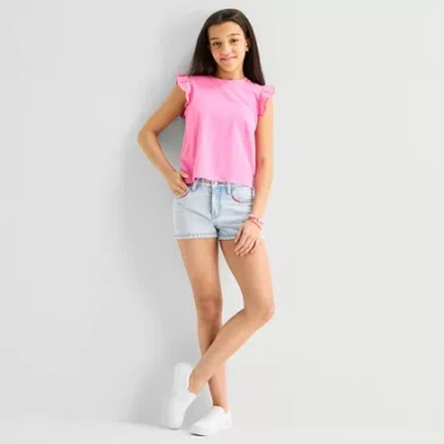 Thereabouts Little & Big Kid Girls Adjustable Waist Shortie Short In Multi