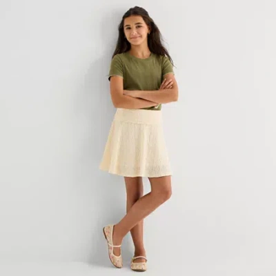 Thereabouts Little & Big Kid Girls A-line Skirt In White