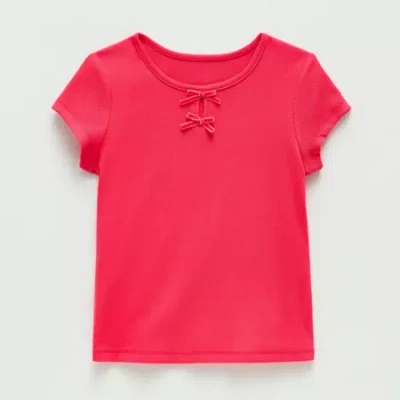 Thereabouts Little & Big Kid Girls Crew Neck Short Sleeve T-shirt In Blue