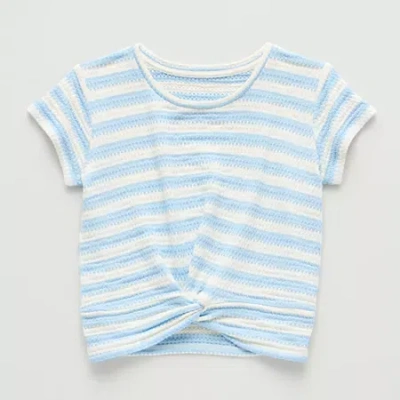 Thereabouts Little & Big Kid Girls Crew Neck Short Sleeve T-shirt In Multi