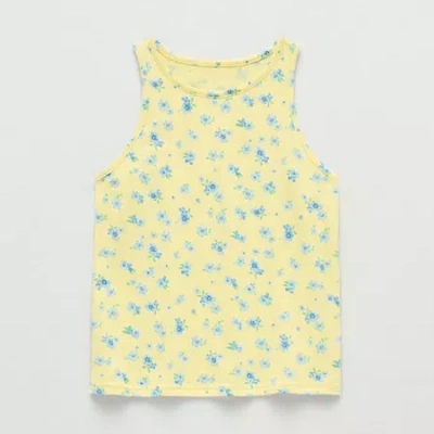 Thereabouts Little & Big Kid Girls Crew Neck Sleeveless Tank Top In Multi