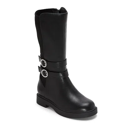 Thereabouts Little & Big Kid Girls Delaney Flat Heel Riding Boots In Black