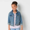 Thereabouts Little & Big Kid Girls Denim Lightweight Puffer Jacket In Blue