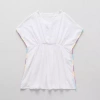 Thereabouts Little & Big Kid Girls Dress Swimsuit Cover-up In White