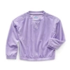 Thereabouts Little & Big Kid Girls Easy-on + Easy-off Round Neck Adaptive Long Sleeve Sweatshirt In Purple