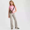 Thereabouts Little & Big Kid Girls Flare Cargo Pant In Gray