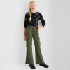 Thereabouts Little & Big Kid Girls Flare Cargo Pant In Green