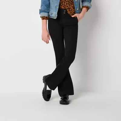 Thereabouts Little & Big Kid Girls Flare Leg Jean In Black