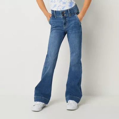 Thereabouts Little & Big Kid Girls Flare Leg Jean In Blue