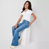 Thereabouts Little & Big Kid Girls Flare Leg Jean In Blue