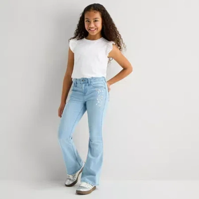 Thereabouts Little & Big Kid Girls Flare Leg Jean In Blue