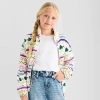 Thereabouts Little & Big Kid Girls Fleece Ultra Lightweight Jacket In White