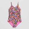 Thereabouts Little & Big Kid Girls Floral One Piece Swimsuit In Pink