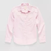 Thereabouts Little & Big Kid Girls Long Sleeve Cuffed Regular Fit Button-down Shirt In Pink