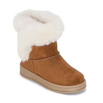Thereabouts Little & Big Kid Girls Maren Flat Heel Winter Boots In Brown