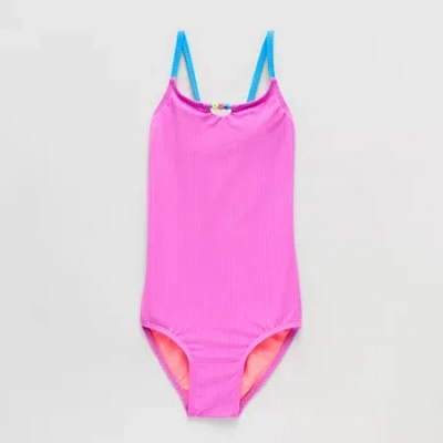 Thereabouts Little & Big Kid Girls One Piece Swimsuit In Pink