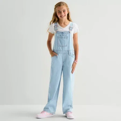 Thereabouts Little & Big Kid Girls Overalls In Blue