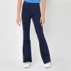 Thereabouts Little & Big Kid Girls Pull On Flare Leg Jean In Blue
