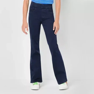 Thereabouts Little & Big Kid Girls Pull On Flare Leg Jean In Blue