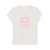 Thereabouts Little & Big Kid Girls Round Neck Short Sleeve Regular Fit Graphic T-shirt In White