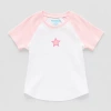 Thereabouts Little & Big Kid Girls Round Neck Short Sleeve T-shirt In Pink