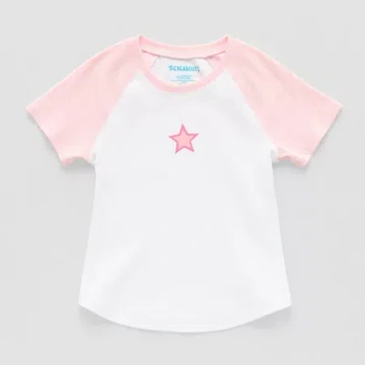 Thereabouts Little & Big Kid Girls Round Neck Short Sleeve T-shirt In Pink