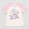 Thereabouts Little & Big Kid Girls Round Neck Short Sleeve T-shirt In Pink
