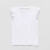 Thereabouts Little & Big Kid Girls Round Neck Short Sleeve T-shirt In White