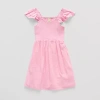 Thereabouts Little & Big Kid Girls Short Sleeve A-line Dress In Pink