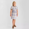 Thereabouts Little & Big Kid Girls Short Sleeve A-line Dress In Purple