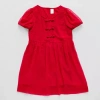 Thereabouts Little & Big Kid Girls Short Sleeve A-line Dress In Red