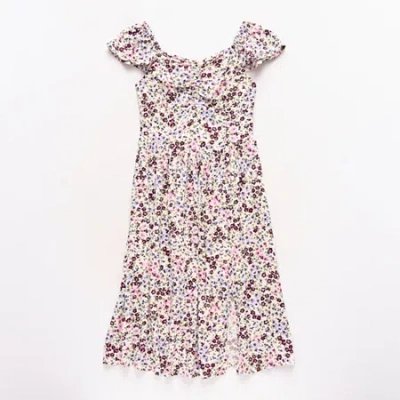 Thereabouts Little & Big Kid Girls Short Sleeve A-line Dress In Multi