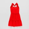 Thereabouts Little & Big Kid Girls Sleeveless A-line Dress In Orange