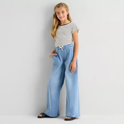Thereabouts Little & Big Kid Girls Stretch Fabric Loose Fit Jean In Blue