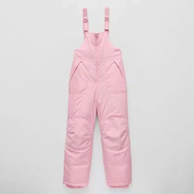 Thereabouts Little & Big Kid Girls Water Resistant Heavyweight Snow Bib In Pink