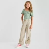 Thereabouts Little & Big Kid Girls Wide Leg Cargo Pant In Brown