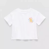 Thereabouts Little Girls Crew Neck Short Sleeve Boxy Fit Graphic T-shirt In White