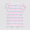 Thereabouts Little Girls Round Neck Short Sleeve Regular Fit Graphic T-shirt In White