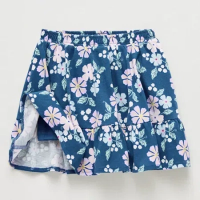 Thereabouts Kids' Little Girls Scooter Skirt In Blue
