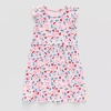 Thereabouts Little Girls Short Sleeve Flutter A-line Dress In Pink