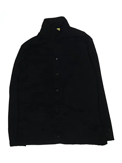 Pre-owned Thereabouts Kids' Long Sleeve Button Down Shirt In Black