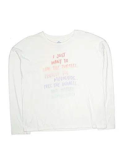 Pre-owned Thereabouts Kids' Long Sleeve T-shirt In White